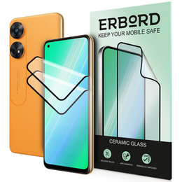 2x keramické hybridní sklo ERBORD pro Oppo Reno8 T 4G