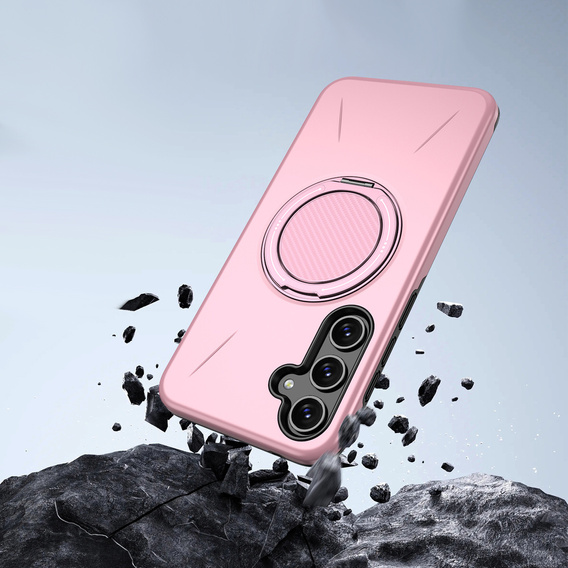 Pouzdro s podstavcem MagSafe pro Samsung Galaxy A57 5G, růžové