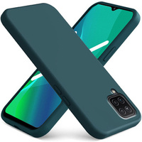 Pouzdro pro Samsung Galaxy A12 / M12 / A12 2021, Silicone Lite, tmavě zelené