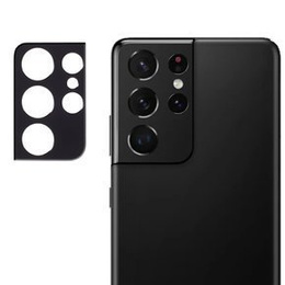 Kovový kryt fotoaparátu pro Samsung Galaxy S21 Ultra, modré