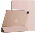 Pouzdro pro iPad Pro 12.9" 2022/2021/2020 (6/5/4 gen.), Smart Pencil, se slotem na stylus, růžové