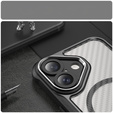 Pouzdro pro iPhone 16 Plus, Fusion Hybrid Carbon, pro MagSafe, černé