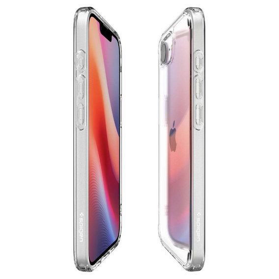 Pouzdro Spigen pro iPhone 16E, Ultra Hybrid, průhledné + 9H tvrzené sklo