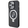 Pouzdro Karl Lagerfeld Ring Stand Karl & Choupette MagSafe pro iPhone 15 Pro