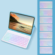 Pouzdro s podsvícenou bluetooth klávesnicí pro iPad 10.9 2022 (10 gen.), modré