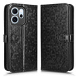 Klopové pouzdro pro Oppo Reno 14F, Wallet Rhombus, černé