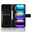 Klopové pouzdro pro Infinix Hot 50i 4G, Crazy Horse Wallet, černé