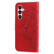 Klopové pouzdro pro Samsung Galaxy A54 5G, Mandala Flower, červené