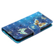 Klopové pouzdro pro Samsung Galaxy A35 5G, Wallet, Butterflies modré