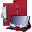 Pouzdro pro Samsung Galaxy Tab A9+, Classic, s prostorem pro stylus, červené