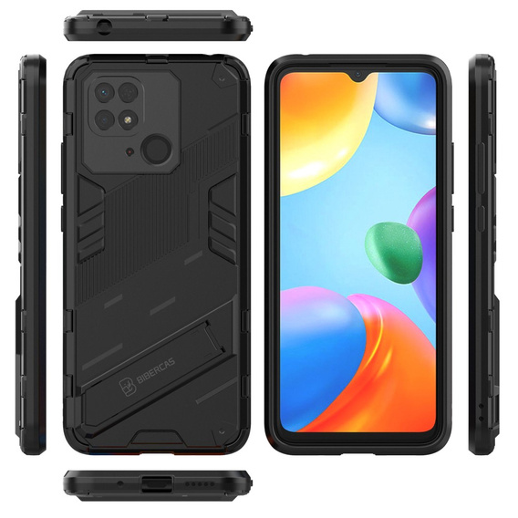 Pouzdro pro Xiaomi Redmi 10C, Military kickstand, modré