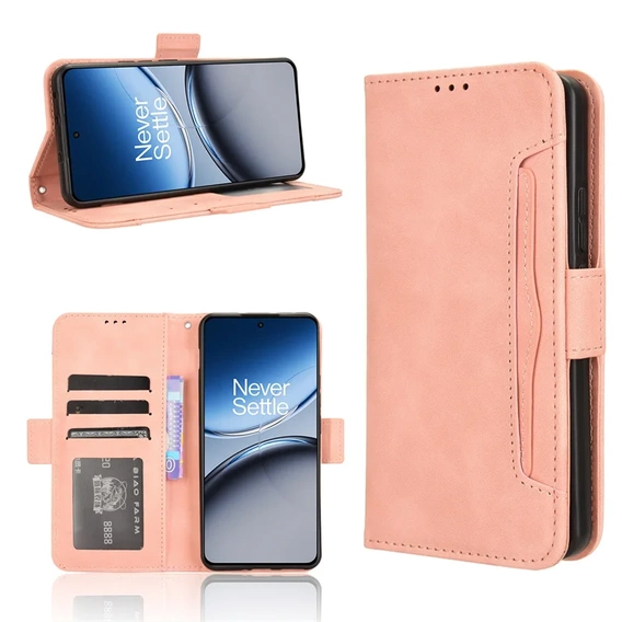 Klopové pouzdro pro OnePlus Nord 4, Card Slot, růžové