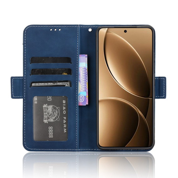 Klopové pouzdro pro Xiaomi Poco F7 Pro, Card Slot, námořnicky modré