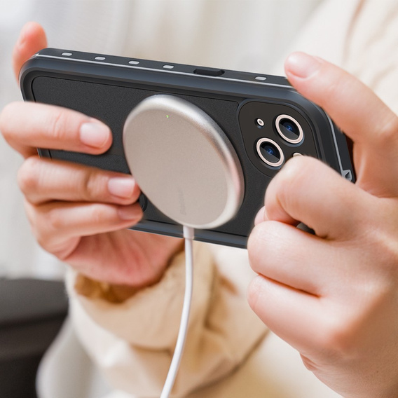 Vodotěsné pouzdro pro iPhone 13, Redpepper, pro MagSafe, černé