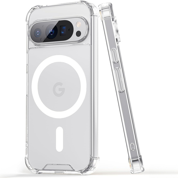 Pouzdro pro Google Pixel 9 / 9 Pro, Dropproof MagSafe, průhledné