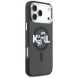 Pouzdro Karl Lagerfeld IML Glitter Karl & Choupette Sketch Logo MagSafe pro iPhone 17 Pro Max