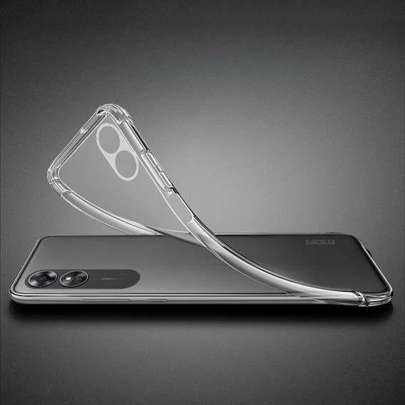 Pouzdro MOFI pro Oppo A17, tenké, průhledné