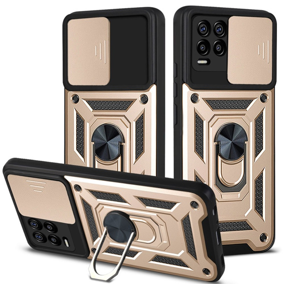 Pouzdro pro Realme 8 / 8 Pro, CamShield Slide, zlaté