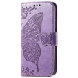 Klopové pouzdro pro Xiaomi Redmi 13C / Poco C65, Butterfly, fialové