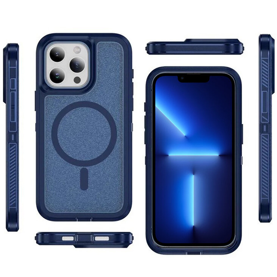 Pouzdro s rámečkem pro iPhone 13 Pro, pro MagSafe, modré