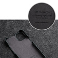 MELKCO flipové pouzdro pro iPhone 14 Pro Max, kožené, flipové, černé