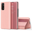 Pouzdro pro Xiaomi Redmi Note 11 / 11S, Clear View, růžové rose gold