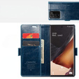 CASEME flipové pouzdro pro Samsung Galaxy Note 20 Ultra, Waxy Textured, modré
