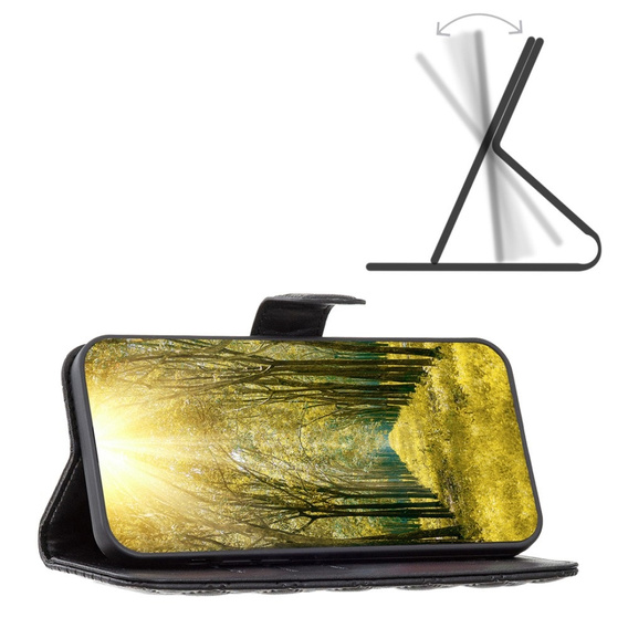 Klopové pouzdro pro Motorola Edge 40 Neo, Wallet, BINFEN COLOR, černé