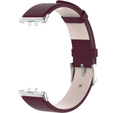 Kožený řemínek pro Samsung Galaxy Fit 3, bordó