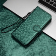 Flipové pouzdro pro Oppo Reno 11F 5G, Wallet Rhombus, zelené