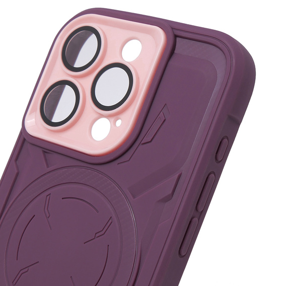 Pouzdro pro iPhone 15 Pro, ERBORD Armor Mag, kaštanové