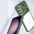 Pouzdro pro Samsung Galaxy S23 Plus, Slide Camera, zelené