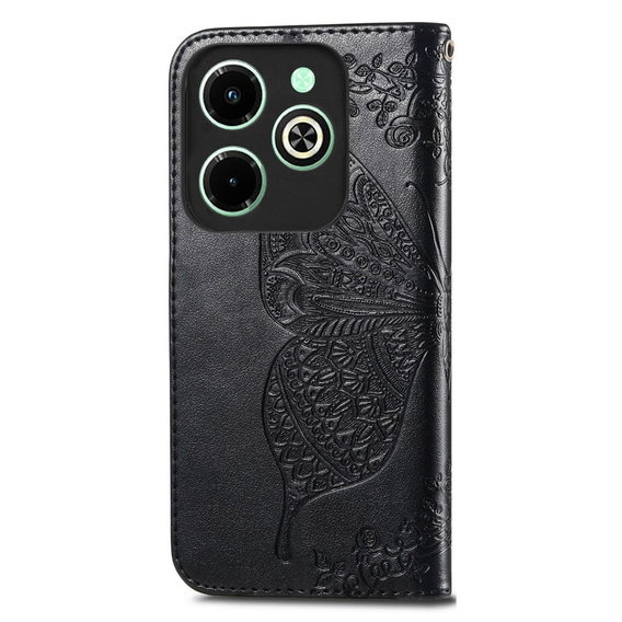 Klopové pouzdro pro Infinix Hot 40i, Butterfly, černé