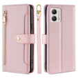 Klopové pouzdro pro Motorola Moto G53 5G/ G23 4G/ G13 4G, Wallet Zipper Pocket, černé