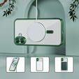 Pouzdro pro iPhone 16 Plus, Electro MagSafe, zelené + sklo na displej