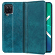 Pouzdro pro Samsung Galaxy A12 / M12 / A12 2021, Wallet Litchi Leather, zelené