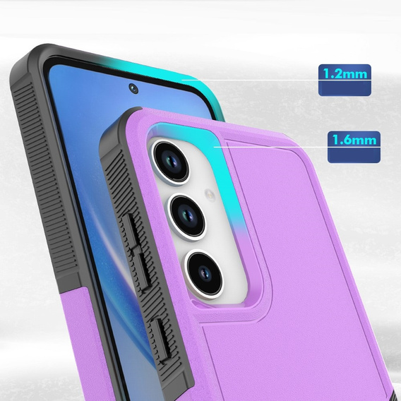 Pancéřované pouzdro pro Samsung Galaxy A35 5G, Dual Shockproof, fialové