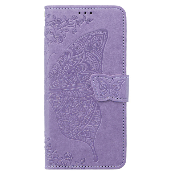 Klopové pouzdro pro Xiaomi Poco X6 5G, Butterfly, fialové