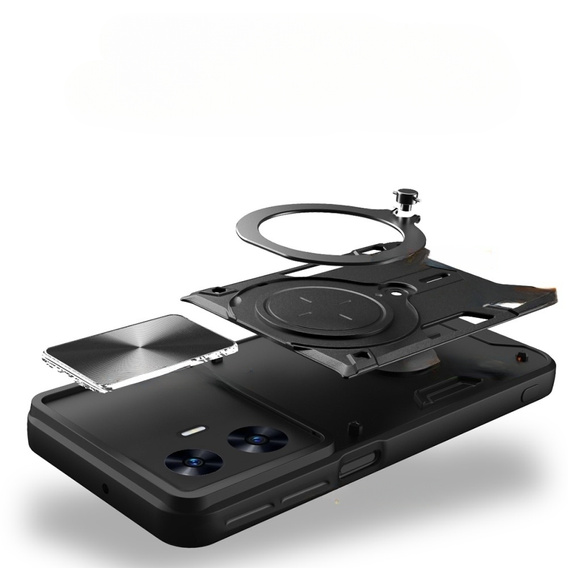 Pancéřové pouzdro pro Realme C55, CamShield Slide, černé