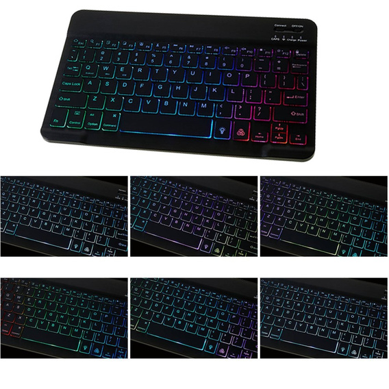 Pouzdro + klávesnice Galaxy Tab S7+ Plus / S8+ Plus /S7 FE T730 T733, Pen Slot, černé