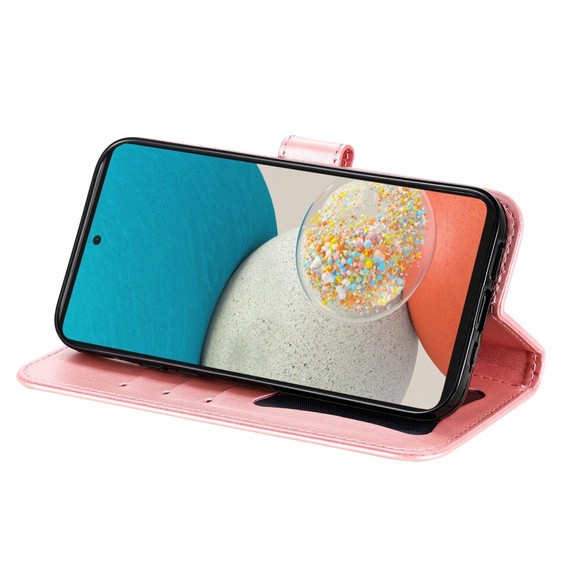 Klopové pouzdro pro Samsung Galaxy A53 5G, Mandala Flower, růžové rose gold