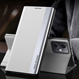 Klopové pouzdro pro Xiaomi Poco X5 Pro 5G / Redmi Note 12 Pro, Side Magnetic, stříbrné