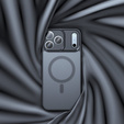 Matné pouzdro pro iPhone 17 Pro Max, pro Magsafe, matně černé