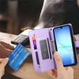 Flipové pouzdro Wallet Zipper Pocket pro Samsung Galaxy A17 5G, Wallet Zipper Pocket, fialové