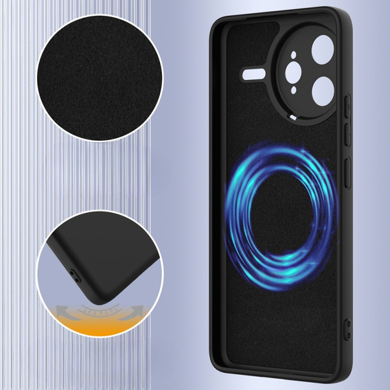 Pouzdro pro Xiaomi Poco F7 Ultra, Silicone MagSafe, černé