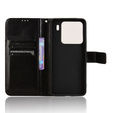 Klopové pouzdro pro Xiaomi 15, Crazy Horse Wallet, černé