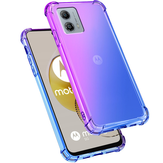 Pouzdro pro Motorola Moto G73 5G, Gradient Dropproof, Fialová / modrá