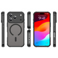 Matné pouzdro pro iPhone 17 Pro, pro MagSafe, s ochranou fotoaparátu, černé