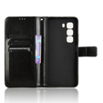 Klopové pouzdro pro Infinix Hot 50 Pro 4G, Crazy Horse Wallet, černé