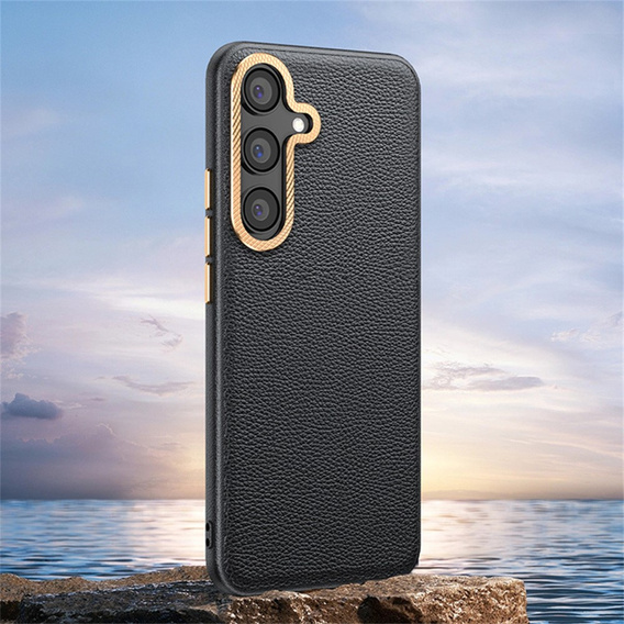 Kožené pouzdro pro Samsung Galaxy S25+ Plus, leather hybrid, šedé